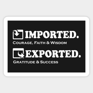 Gratitude and Success Sticker